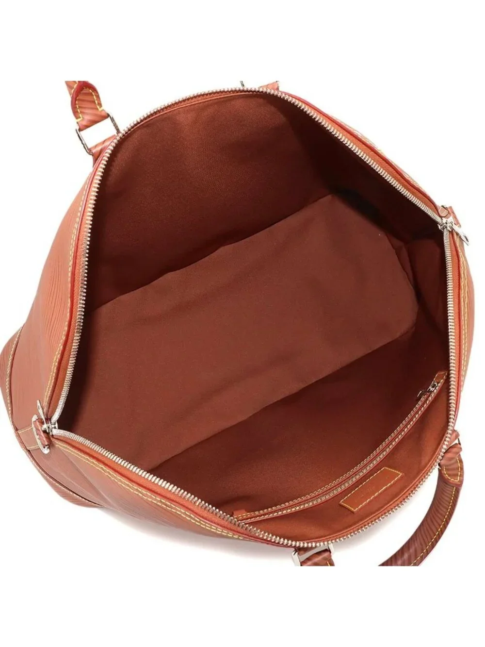 Louis Vuitton Epi XL Alma Travel GM 2-Way Bag Cognac